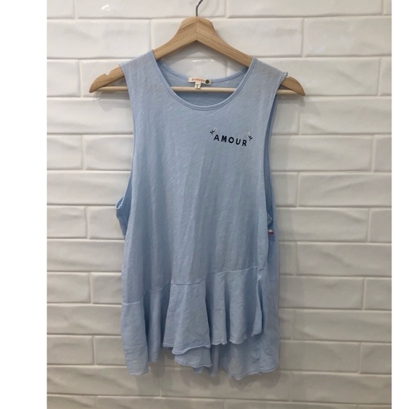 𝅺SUNDRY Amour Peplum Tank Top - Picture 3 of 8